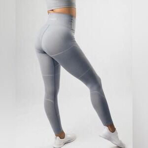 Alphalete Seamless High Rise Leggings Women's Small Gray 24" Inseam